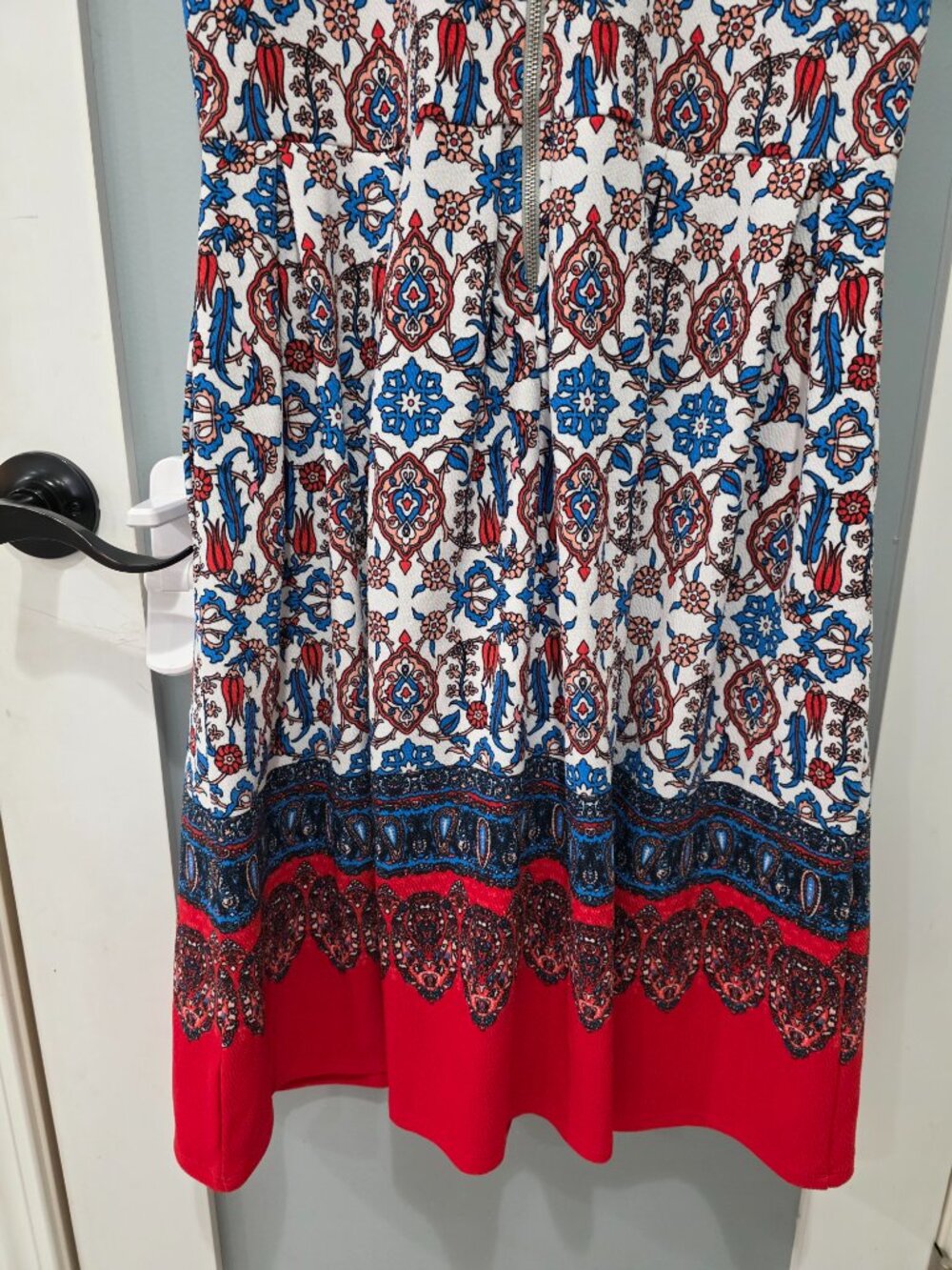 LuLaRoe Amelia Dress Multicolor Print – XL – Fit & Flare Midi with Pockets - Picture 9 of 10